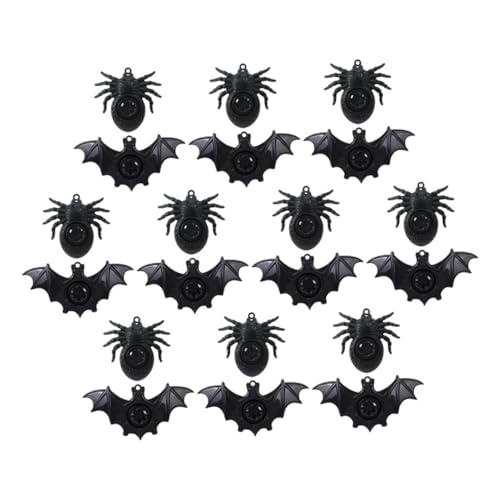 minkissy 20 Stück Halloween Spinnen und Fledermaus Mundstückspielzeug Lustige Pfeifen für Party für Halloween Tragbar und Sicher von minkissy