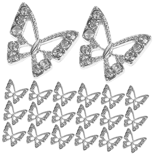 minkissy 20 Stück Schmetterlings-nagel-charms Verzierte Strasssteine Glänzendes Nagelschmuck-set Für Die Maniküre minkissy 20 Stück Schmetterlings-nagel-charms Verzierte Strasssteine Glänzendes Nagelschmuck-set Für Die Maniküre von minkissy