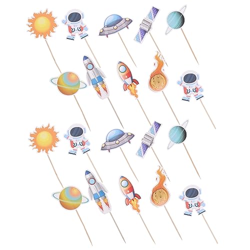 minkissy 20 Stück Teiliges Astronaut Cake Topper Kindergeburtstag Tortendeko Thema Kuchenstecker Wiederverwendbare Kuchenornamente für Party und Dessertgestaltung minkissy 20 Stück Teiliges Astronaut Cake Topper Kindergeburtstag Tortendeko Thema Kuchenstecker Wiederverwendbare Kuchenornamente für Party und Dessertgestaltung von minkissy