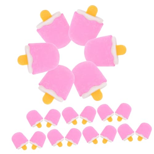 minkissy 20 Stück Teiliges Eiscreme Radiergummi aus Sicherem Tpr Material Langlebig und Tragbar Buntes Cartoon Design Multifunktionale Zeichenaccessoires für Schule und Büro Praktische von minkissy