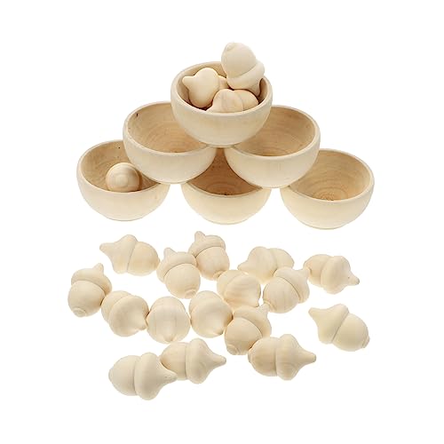 minkissy 20 Stück Teiliges Holz Set mit Flachen Holzschalen Naturbelassene Unbehandelte Sortier und Zählspielzeuge für DIY Bemalbar für Zählübungen Herbstdeko und Kreative minkissy 20 Stück Teiliges Holz Set mit Flachen Holzschalen Naturbelassene Unbehandelte Sortier und Zählspielzeuge für DIY Bemalbar für Zählübungen Herbstdeko und Kreative von minkissy