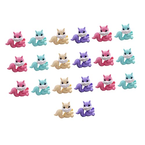 minkissy 20 Stück Teiliges Radiergummis Eichhörnchen Lustige Cartoon Tierform Sichere und Dekorative Radiergummis für Kindergarten und Schüler Geschenkidee Zufällige Farbe Zufällige Farbe von minkissy