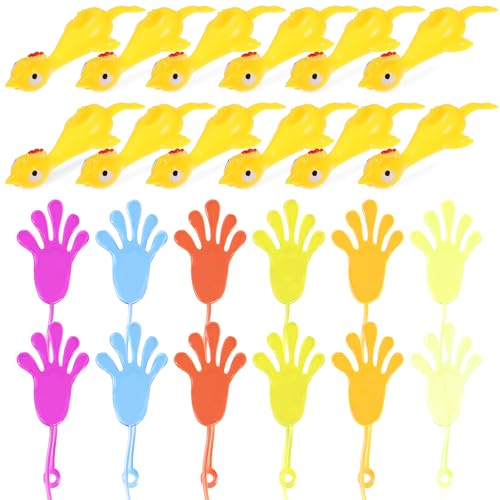 minkissy 24 Stück Teiliges Set mit Dehnbaren Finger Spielzeugen und Schleuderhühnchen Lustige Partygeschenke für Geeignet für Geburtstagsfeiern und Mitgebsel minkissy 24 Stück Teiliges Set mit Dehnbaren Finger Spielzeugen und Schleuderhühnchen Lustige Partygeschenke für Geeignet für Geburtstagsfeiern und Mitgebsel von minkissy