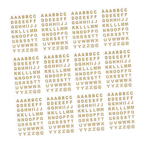 minkissy 25 Blatt Selbstklebende Alphabet Sticker Transparente Buchstabenaufkleber für Notizbücher und Scrapbooking für Dekoration und Bastelprojekte von minkissy