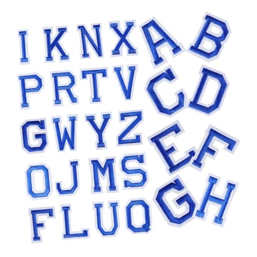 minkissy 26Stücke Aufnäher Aufbügeln Alphabet Patches für DIY Kleidung Taschen Hüte Schuhe Langlebig Vielseitig Einsetzbar Dekorieren Reparieren von minkissy