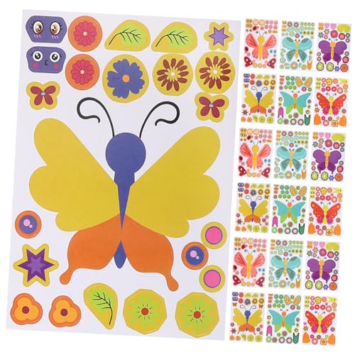 minkissy 27 Blatt DIY Schmetterlings Puzzle Sticker Cartoon Motive zum Basteln und Dekorieren Abziehbare und Sichere Aufkleber für Party und Kreative Kinderhandarbeiten minkissy 27 Blatt DIY Schmetterlings Puzzle Sticker Cartoon Motive zum Basteln und Dekorieren Abziehbare und Sichere Aufkleber für Party und Kreative Kinderhandarbeiten von minkissy