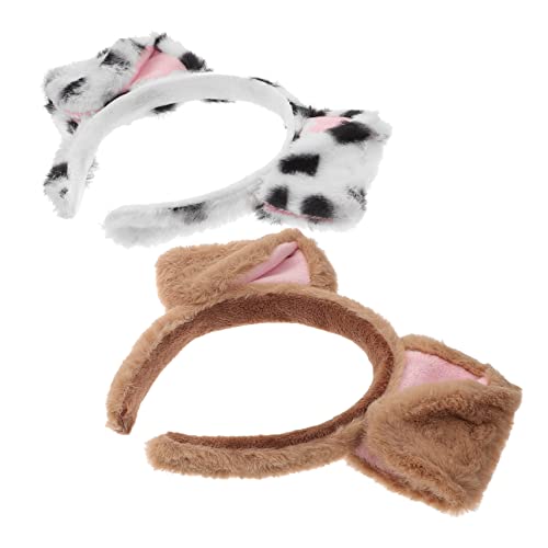 minkissy 2St Cartoon-Tier-Stirnband Hundeohr Haarband Dalmatiner-Hundeohren-Stirnband Kuscheltiere für Erwachsene Kostüme für Erwachsene Cartoon-Kopf-Dekor Tiere Kopfschmuck Cosplay von minkissy