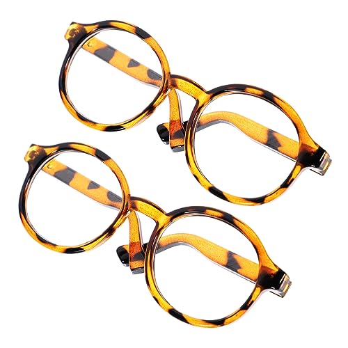 minkissy 2Stücke Miniatur Puppenbrillen mit Leopardenmuster Transparente Brille für Stilvolle Verkleidung und Dekoration für Puppen und DIY Projekte minkissy 2Stücke Miniatur Puppenbrillen mit Leopardenmuster Transparente Brille für Stilvolle Verkleidung und Dekoration für Puppen und DIY Projekte von minkissy