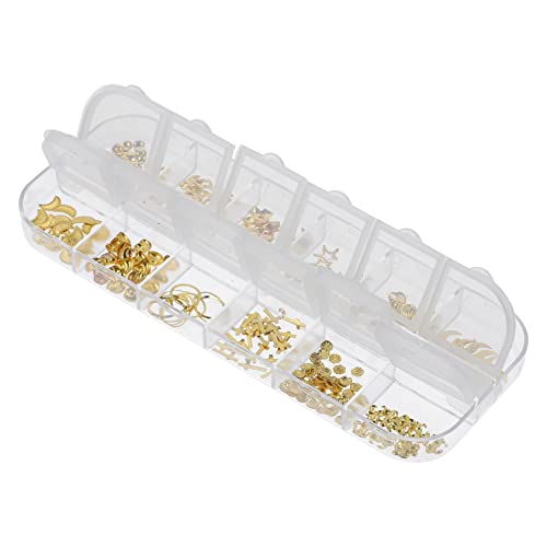 minkissy 3 Box Box Charmes für Nail Art Diy Nageldekorationen mit Verschiedenen Mustern für Maniküre Bastelprojekte und Schmuckgestaltung pro Box von minkissy