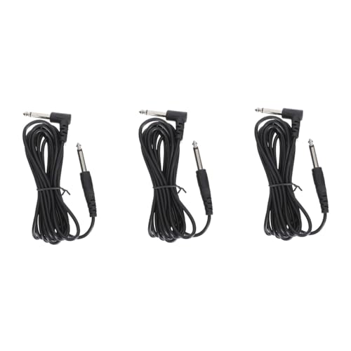 minkissy 3 STÜCKE Gitarrenkabel Audioverbindungskabel für Lautsprecher und Instrumente Professionelles Audio Kabel mit Hoher Haltbarkeit und Stabiler Signalübertragung von minkissy