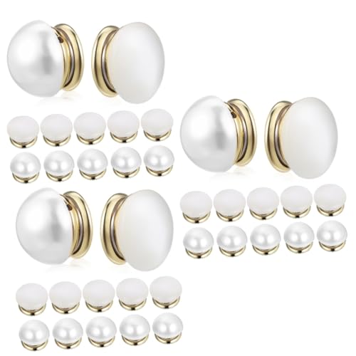 minkissy 3 Sätze Teiliges Magnetische Broschen Knöpfe Für Kleider Und Schals Nadellose Hemdknöpfe Dekorative Magnete Für Hijabs Vielseitige Styling Lösungen Für Verschiedene 12 Stück * 3 von minkissy