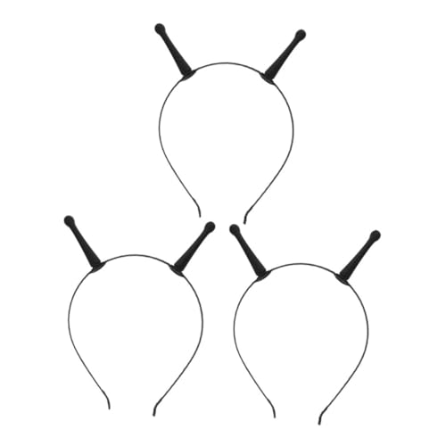 minkissy 3 Stk. Teiliges Haarreif Leichtes Kunststoff Halloween Accessoire mit Auffälligen Antennen Unisex Kostüm Haarband für Space Party Karneval Geburtstagsfeier Geeignet für von minkissy