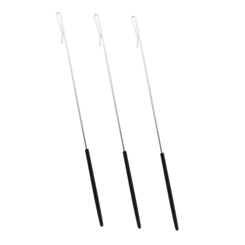 minkissy 3 Stück Handpuppenleistung Requisiten Armkontrolle der Puppen Puppenstäbe für Handpuppen Positionierung des Puppenarms Steuerung des Puppenarms Puppenstab Plastik Schwarz von minkissy