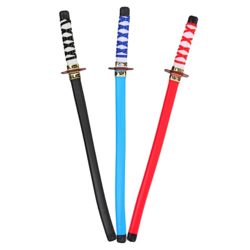 minkissy 3 Stück Teiliges Cosplay Schwerter Leichtes Japanisches Partyzubehör für Fasching Geburtstagsfeier Jungen Mädchen Rollerlebnis minkissy 3 Stück Teiliges Cosplay Schwerter Leichtes Japanisches Partyzubehör für Fasching Geburtstagsfeier Jungen Mädchen Rollerlebnis von minkissy