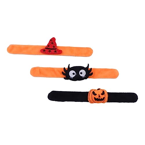 minkissy 3 Stück Teiliges Halloween Armband mit Ring und Bangle Lustige Schnapparmbänder für Jungen Mädchen Bequem und Einfach Anzuziehen für Party Geburtstag Bühnenauftritt von minkissy