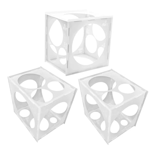 minkissy 3 Stück Teiliges Transparentes Balloon Sizer Würfel Faltbares Messwerkzeug für Luftballongrößen Kompakte Aufbewahrungsbox Vielseitig Einsetzbar für Partydekorationen Säulen und minkissy 3 Stück Teiliges Transparentes Balloon Sizer Würfel Faltbares Messwerkzeug für Luftballongrößen Kompakte Aufbewahrungsbox Vielseitig Einsetzbar für Partydekorationen Säulen und von minkissy