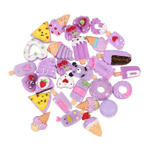 minkissy 30 Stück DIY Food Charm Handyhüllen Dekorationen Lifelike Simulation Food Modell Zubehör für Kreative Handwerksprojekte für Gestaltung und Spaß Am Basteln von minkissy