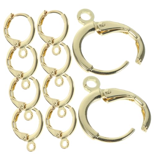 minkissy 30 Stück Ohrring -Anhänger Ohrringzubehör für die Schmuckherstellung Ohrringhalter Lieferungen Kreis Ohrring Ohrringe machen Zubehör baumeln ohrring DIY material Metall Golden von minkissy