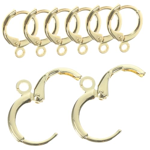 minkissy 30Stücke DIY Ohrringzubehör Hoop Ohrringhaken Handgemachte Ohrschmuck für Eigene Designs Leicht für Kreative Schmuckprojekte von minkissy