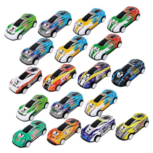 minkissy 30Stücke Rückziehauto Spielzeugautos für Kleinkinder Crash Resistentes Leichtes und Langlebiges Autospielzeug für Geburtstage und Feiertage von minkissy