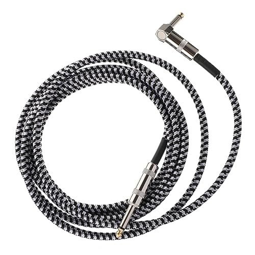 minkissy 3M Geflochtenes Gitarrenkabel Rechtwinklig Gerade Verbindung für Gitarre Mikrofon und Mixer Professionelles Audiokabel für Klare Klangübertragung minkissy 3M Geflochtenes Gitarrenkabel Rechtwinklig Gerade Verbindung für Gitarre Mikrofon und Mixer Professionelles Audiokabel für Klare Klangübertragung von minkissy