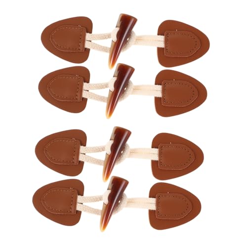 minkissy 4 Sätze Mantelschnalle Druckknöpfe Knebelverschlüsse Zum Nähen Holzhorn-kippknöpfe Holzknebelknöpfe Leder-knebelverschluss Zum Aufnähen Mantelhornschnallen Baumwollseil Kaffee minkissy 4 Sätze Mantelschnalle Druckknöpfe Knebelverschlüsse Zum Nähen Holzhorn-kippknöpfe Holzknebelknöpfe Leder-knebelverschluss Zum Aufnähen Mantelhornschnallen Baumwollseil Kaffee von minkissy