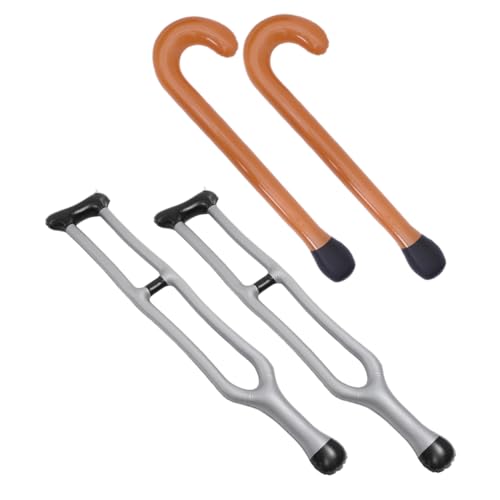 minkissy 4 Stück Aufblasbare PVC Gehhilfen Leichte Langlebige Party Requisiten für Cosplay und Bühnenauftritte Stabiles Material Vielseitig Einsetzbar Einfach Aufzupumpen und Mitzunehmen von minkissy