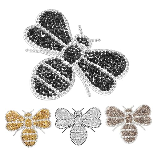 minkissy 4 Stück Biene -Strass -Heißplatte große Flicken zum Aufbügeln Strass-Eisenflicken Aufnäher zum Aufbügeln Flicken aufnähen Eisenhandwerk Jeans-Patches Strasssteine minkissy 4 Stück Biene -Strass -Heißplatte große Flicken zum Aufbügeln Strass-Eisenflicken Aufnäher zum Aufbügeln Flicken aufnähen Eisenhandwerk Jeans-Patches Strasssteine von minkissy
