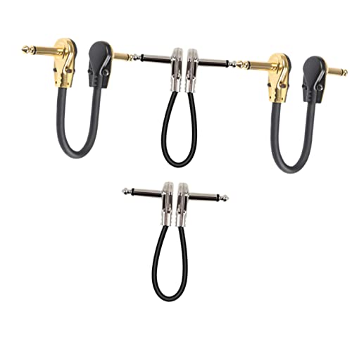 minkissy 4 Stück Gitarren Effektkabel Robuste Patchkabel für Gitarre Flach Kompatibel mit Bass und Keyboard für Musiker und Auftritte minkissy 4 Stück Gitarren Effektkabel Robuste Patchkabel für Gitarre Flach Kompatibel mit Bass und Keyboard für Musiker und Auftritte von minkissy