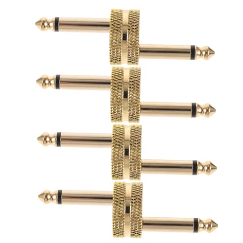minkissy 4 Stück Gitarren Pedal Connector Audio Adapter für Pedalboards Goldbeschichtet Installieren Geeignet für Lautsprecher und Kopfhörer minkissy 4 Stück Gitarren Pedal Connector Audio Adapter für Pedalboards Goldbeschichtet Installieren Geeignet für Lautsprecher und Kopfhörer von minkissy