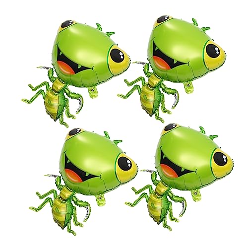 minkissy 4 Stück Insekten Folienballons Lustige Partydekoration für Kindergeburtstag und Shower Aluminiumfolie Niedliche Tierballons für Drinnen und Draußen von minkissy