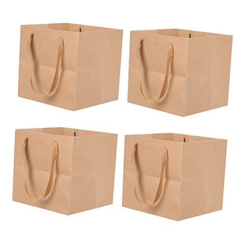 minkissy 4 Stück Kraftpapier Tragetaschen Große Geschenktüten mit Griffen Wiederverwendbare Papiertüten für Lebensmittel Hochzeit Party und und Langlebig minkissy 4 Stück Kraftpapier Tragetaschen Große Geschenktüten mit Griffen Wiederverwendbare Papiertüten für Lebensmittel Hochzeit Party und und Langlebig von minkissy