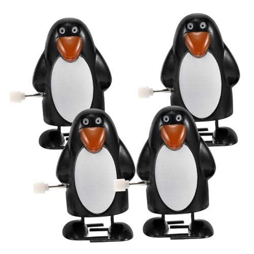 minkissy 4 Stück Mini Aufzieh Pinguin Wind Up für Partytüten Festliche für Weihnachten Weihnachtsfeier Füller von minkissy