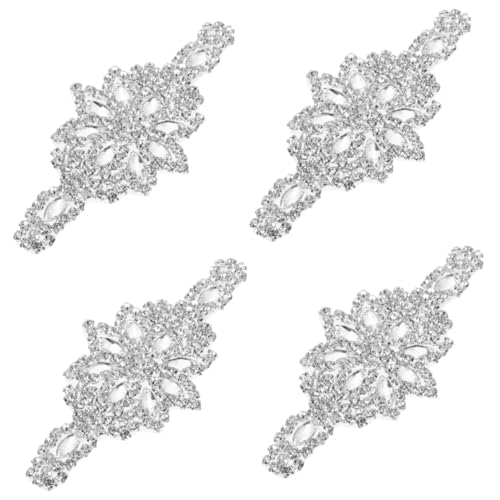 minkissy 4 Stück Rhinestone Applique für Hochzeitsgürtel Patch für Brautschmuck für Abendkleider Dekorationen Funkelndes Design Einfach Anzubringen Perfektes Diy Zubehör minkissy 4 Stück Rhinestone Applique für Hochzeitsgürtel Patch für Brautschmuck für Abendkleider Dekorationen Funkelndes Design Einfach Anzubringen Perfektes Diy Zubehör von minkissy