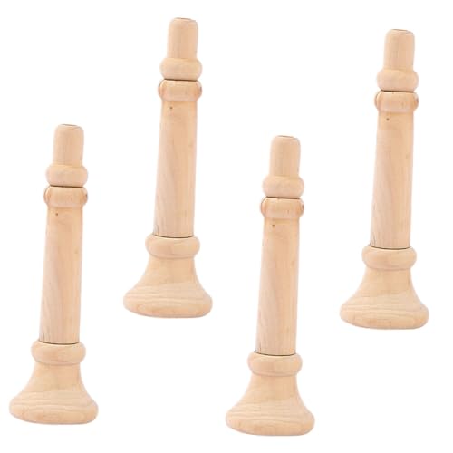 minkissy 4 Stück Teiliges DIY Holz-horn Bastelset Handgefertigt Handbemalt Kreatives Graffiti für Koordination und Kreativität von minkissy