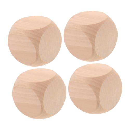 minkissy 4 Stück Unbehandelte Holz Würfel Blanko Dices für DIY Bastelprojekte Kreative Spiele Familienaktivitäten für Partys und Unterricht minkissy 4 Stück Unbehandelte Holz Würfel Blanko Dices für DIY Bastelprojekte Kreative Spiele Familienaktivitäten für Partys und Unterricht von minkissy