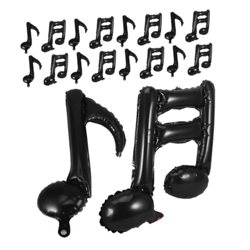 minkissy 40 Stück Musiknoten Aluminium Folienballons Dekorative Ballons für Musikpartys Konzerte Bands Bars und Geburtstagsfeiern Einzigartiges Design für Unvergessliche Feiern von minkissy
