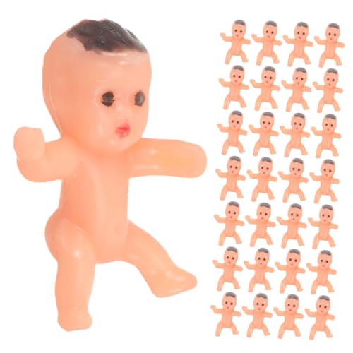 minkissy 40 Stück Teiliges Mini Figuren Set aus Kunststoff Langlebig und Farbbeständig für Babyparty Deko Tischdekoration und Partyzubehör Vielseitig Einsetzbar für Shower Spiele und von minkissy