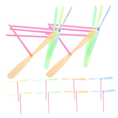 minkissy 40 Stück Teiliges Outdoor Flugspielzeug für Bunter Handpropeller aus Hochwertigem Sicherer Fliegender Hubschrauber für Partygeschenke und Aktivitäten im Freien Zufällige Farbe von minkissy