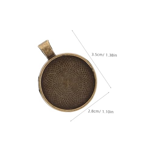 minkissy 40 Stück Teiliges Schmuckherstellung Runde Anhänger Trays aus Metall DIY Schmuckbasis für Halsketten und Armbänder Vielseitig Kombinierbar Blanko Schmuckzubehör für Kreative von minkissy