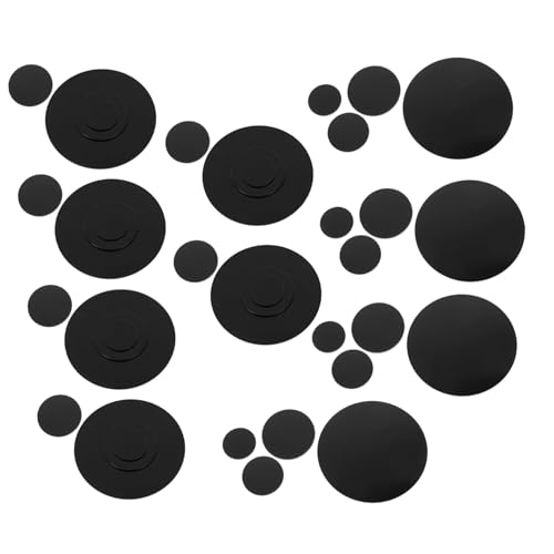 minkissy 40 Stück Teiliges Schwarze Acrylrundscheiben für DIY Miniatur Puppenständer Miniaturmodell Basis Vielseitig Einsetzbar für Bastelprojekte und Tabletop Spielszenerien von minkissy