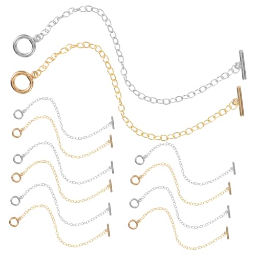 minkissy 40Stücke DIY Armbandkette Metall Gliederketten mit Knebelverschluss Armbandherstellung Zubehör für Designs für Kreative von minkissy