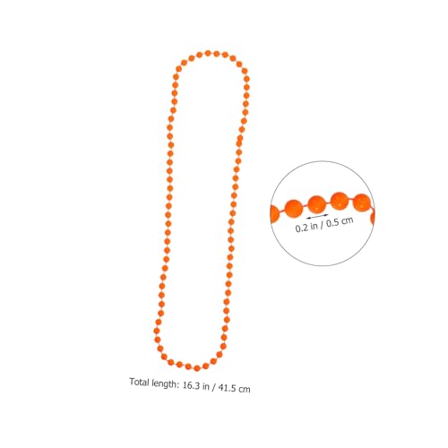 minkissy 48 . Teiliges Neon Perlenkette Kunststoff Mardi Gras Halsketten in Neonfarben Orange Grün Gelb Leuchtende Party Accessoires für Karneval Halloween Geburtstagsfeiern und von minkissy