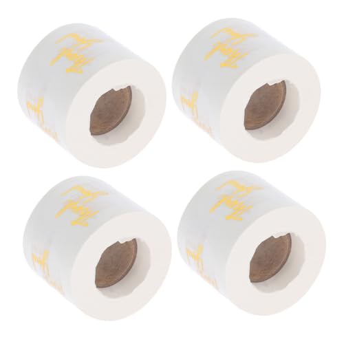 minkissy 4Rollen Dankeschön Aufkleberrolle Transparente Selbstklebende Sticker für Runde Siegel mit Goldener für Hochzeiten Kleinunternehmen von minkissy
