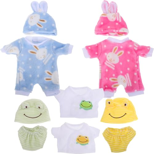 minkissy 4Sätze Babypuppen Kleidung Süße Outfits für Puppen Häschen Overall und Tierpyjamas Realistische Kleidung für Amerikanische Puppen Einfaches Anziehen Vielseitige Passform minkissy 4Sätze Babypuppen Kleidung Süße Outfits für Puppen Häschen Overall und Tierpyjamas Realistische Kleidung für Amerikanische Puppen Einfaches Anziehen Vielseitige Passform von minkissy