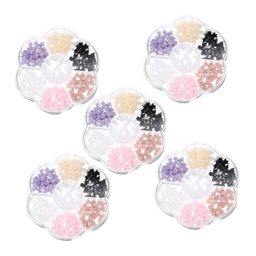 minkissy 5 Kartons Resin Nagel Schmuck Schleifen Nail Charms Bowknot Nageldekorationen Leicht und Langlebig für Diy Nail Art Hochzeit Party Alltag Zubehör von minkissy