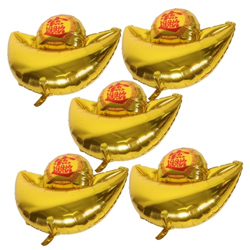 minkissy 5 Stück Aluminiumfolie Folienballons Gold Barrenform Langlebige Neujahrs Party Deko Vielseitige Luftballons für Geburtstags und Hochzeitsfeiern Schnell Aufblasbar Auffälliges minkissy 5 Stück Aluminiumfolie Folienballons Gold Barrenform Langlebige Neujahrs Party Deko Vielseitige Luftballons für Geburtstags und Hochzeitsfeiern Schnell Aufblasbar Auffälliges von minkissy