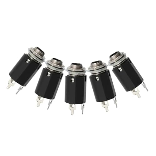 minkissy 5 Stück Gitarrenbuchsen Metallanschlüsse für Gitarre Langlebige und Präzise Ausführung Montageschrauben für Professionellen Einsatz minkissy 5 Stück Gitarrenbuchsen Metallanschlüsse für Gitarre Langlebige und Präzise Ausführung Montageschrauben für Professionellen Einsatz von minkissy