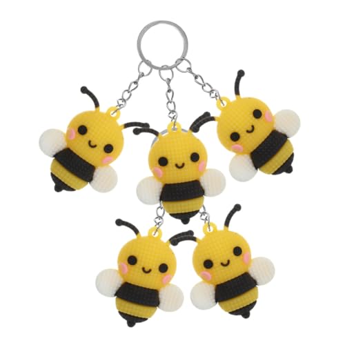 minkissy 5 Stück Niedliche Bienen Schlüsselanhänger Cartoon Bienen Anhänger für Taschen Rucksäcke und Partys Kreative und Dekorationen minkissy 5 Stück Niedliche Bienen Schlüsselanhänger Cartoon Bienen Anhänger für Taschen Rucksäcke und Partys Kreative und Dekorationen von minkissy