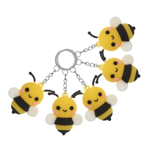 minkissy 5 Stück Schlüsselanhänger Biene Süße Cartoon Bienen Anhänger für Taschen und Partys Robuste Schlüsselanhänger für Freunde und Familie minkissy 5 Stück Schlüsselanhänger Biene Süße Cartoon Bienen Anhänger für Taschen und Partys Robuste Schlüsselanhänger für Freunde und Familie von minkissy